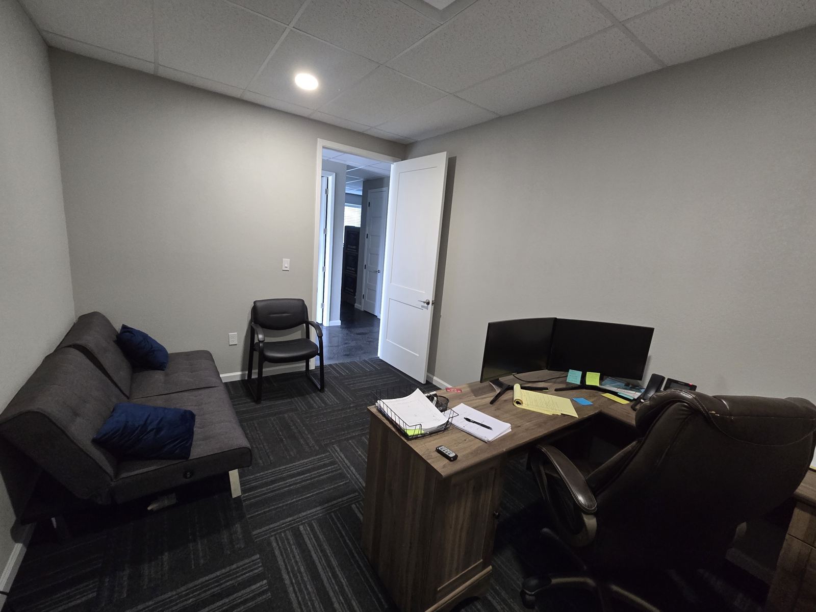 Private office with desk
